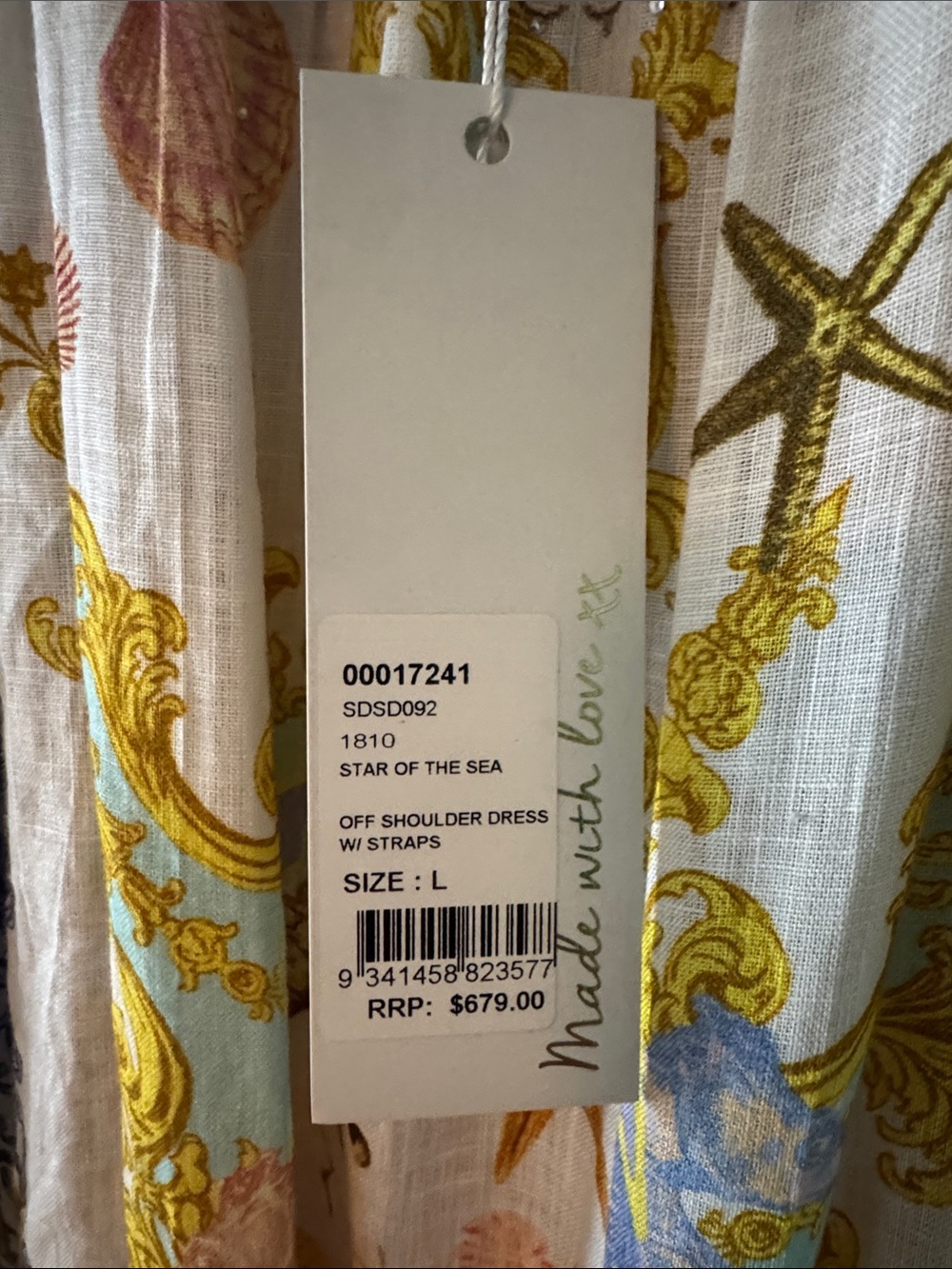 NWT Camilla Multicolor Off-Shoulder Nautical Print off the shoulder Dress - Picture 3 of 16